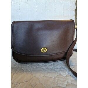 COACH Vintage 90's "City Bag" 9790 Shoulder Mahogany Leather Handbag Stunning